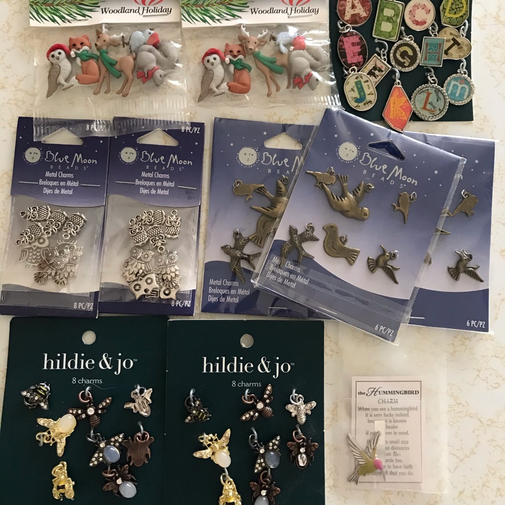 Charms Buttons Beads Craft Supplies